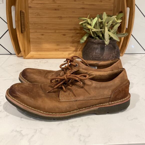 Clarks Collection Edgewick Plain Oxford Comfort leather distressed brown sz 13 main image 6